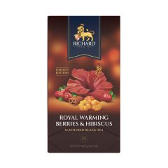   Richard Royal Melengető Bogyók & Hibiszkusz ízesített fekete tea, 25 filter