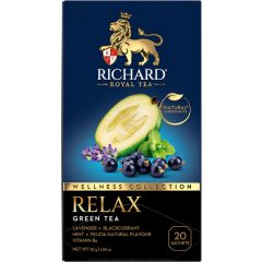   Richard Royal Wellness Collection Relax ízesített zöld tea, 20 filter