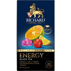   Richard Royal Wellness Collection Energy ízesített fekete tea, 20 filter