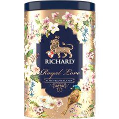   Richard Royal Szerelem ízesített fekete tea, szálas, 80g GOLD fémdobozban