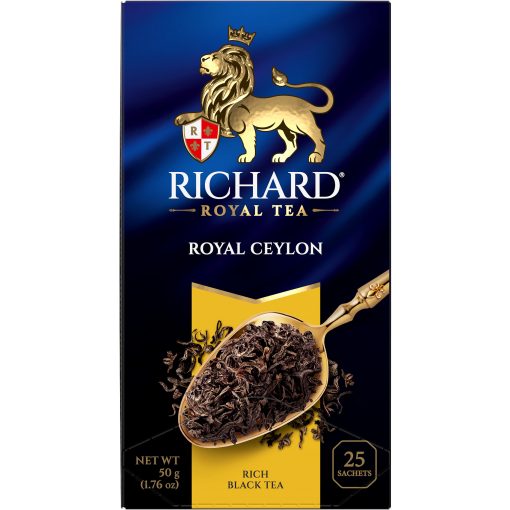 Richard Royal Ceylon fekete tea, filteres, 25x2g