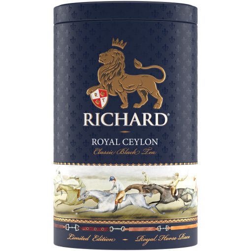 Richard Royal Ceylon fekete tea, szálas, 80g Regatta-fémdoboz