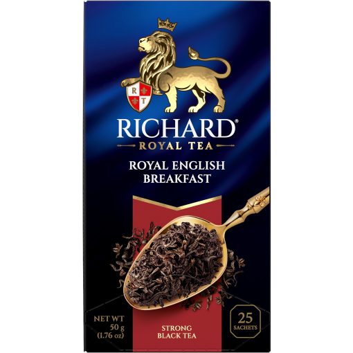 Richard Royal Angol Reggeli fekete tea, filteres, 25x2g