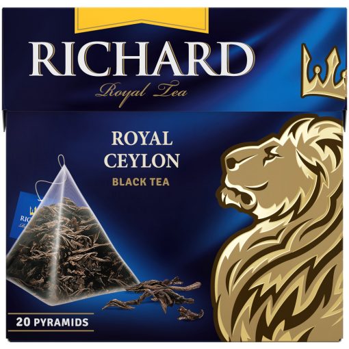 Richard Royal Ceylon fekete tea, piramis-filter, 20x1,7g