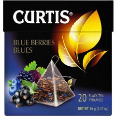   Curtis Kék Bogyós Blues, ízesített fekete tea piramis-filterben, 20x1,8gr