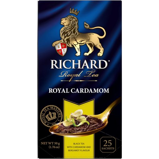 Richard Royal Kardamom fekete, ízesített, filteres tea, 25x2g