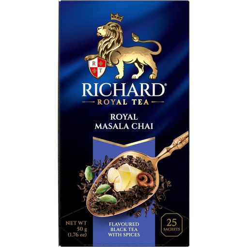 Richard Royal Masala Chai ízesített, fekete tea, filteres, 25x2g