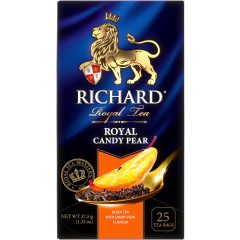   Richard Royal Cukros körte, ízesített fekete tea, filteres. 37,5g