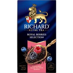   Richard Royal Vegyes bogyósgyümölcsök, ízesített fekete tea, 25 filter x 1,7g