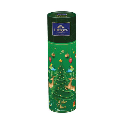 Thurson Karácsonyi Tea ízesített szálas tea, 80g, Winter Cheer- Zöld