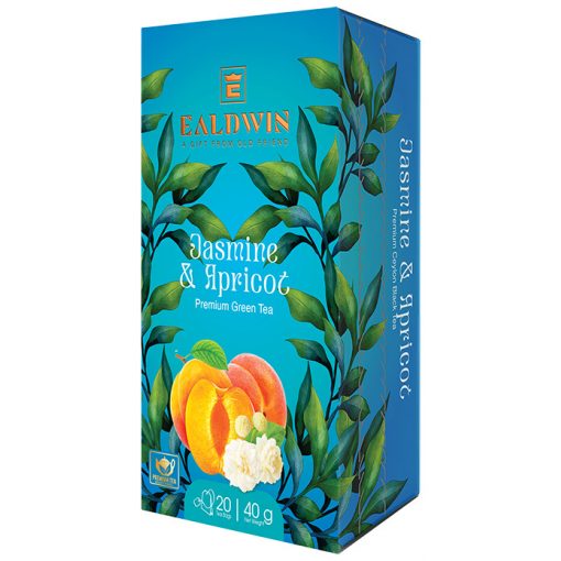 Ealdwin Filteres Tea, Zöld Tea, Jázmin & Sárgabarack 2g x 20