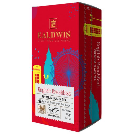 Ealdwin Filteres Tea Tasakban, Fekete tea, English Breakfast 2g x 20