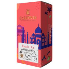   Ealdwin Filteres Tea Tasakban, Fekete Tea, Masala Chai 2g x 20