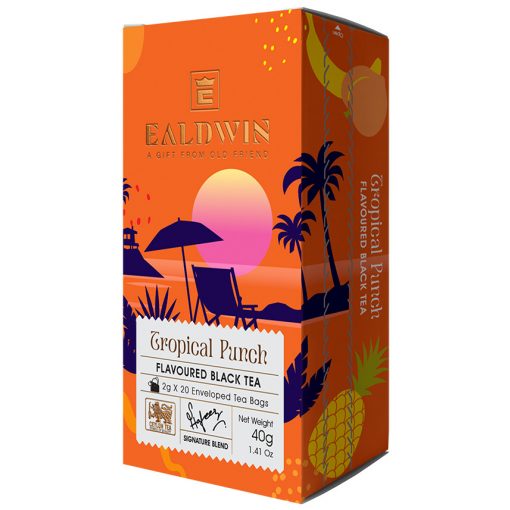 Ealdwin Filteres Tea Tasakban, Fekete Tea, Tropical Punch 2g x 20