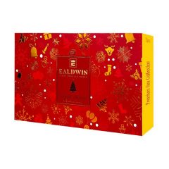   Ealdwin Filteres Teaválogatás Karácsonyi Ajándékdobozban Majestic Red Collection (40 Tea Bags)