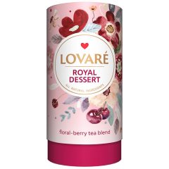   Lovaré Szálas Ízesített Prémium Tea , Royal Dessert (Herba tea) 80g + 15 teafilter tasak