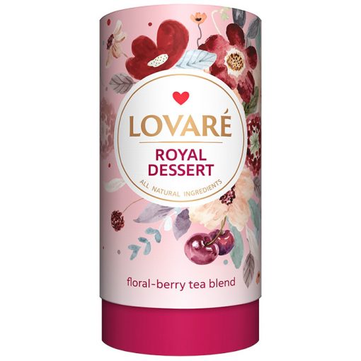 Lovaré Szálas Ízesített Prémium Tea , Royal Dessert (Herba tea) 80g + 15 teafilter tasak