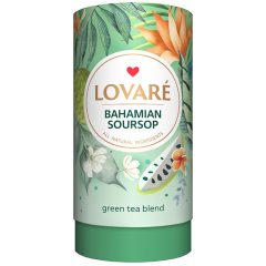   Lovaré Szálas Ízesített Prémium Tea , Bahamian Soursop (Zöld tea) 80g + 15 teafilter tasak