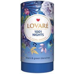   Lovaré Szálas Ízesített Prémium Tea , 1001 Nights (Fekete és zöld tea keverék) 80g + 15 teafilter tasak