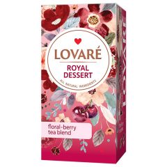   Lovaré Prémium Ízesített Tea Filteres, Royal Dessert (Herba tea) 20 filter