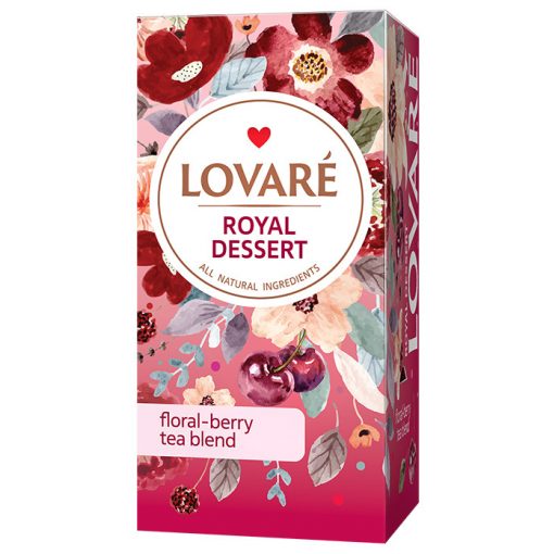 Lovaré Prémium Ízesített Tea Filteres, Royal Dessert (Herba tea) 20 filter