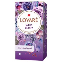   Lovaré Prémium Ízesített Tea Filteres, Wild Berry (Fekete tea) 20 filter