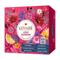   Lovaré Filteres Tea Válogatás, Love Blossom, 90 filteres - 6 íz